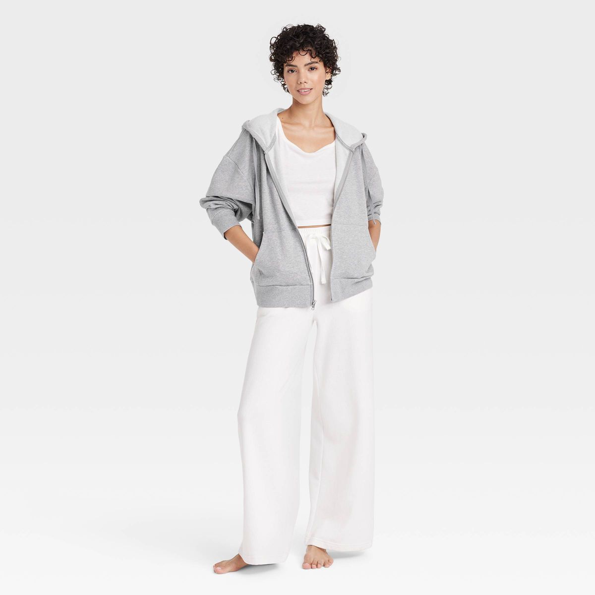 Women's Fleece Zip-Up Hoodie Sweatshirt - Colsie™ | Target