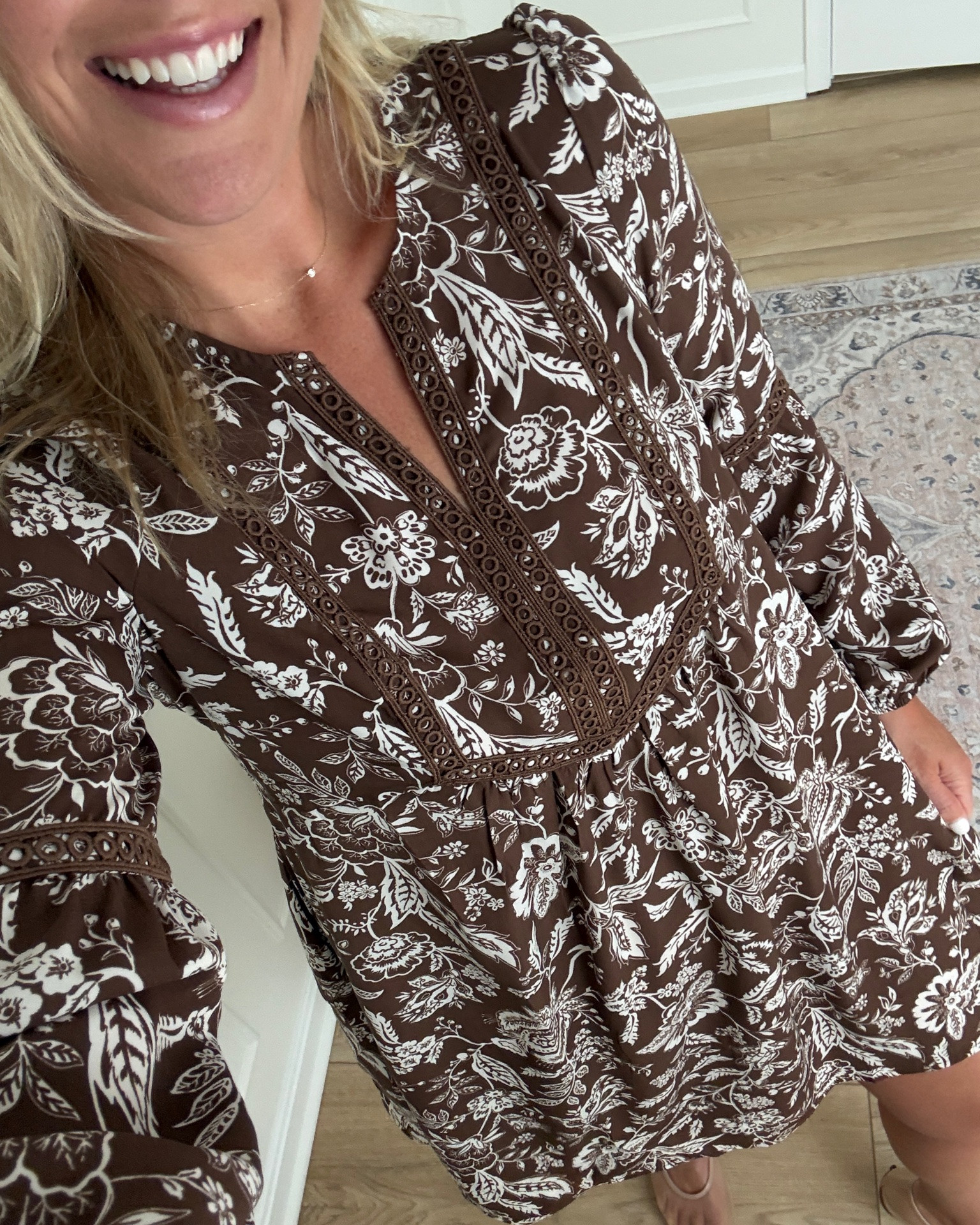 Love the blue and white pattern! Fall dress - teacher outfit - workwear - in a med

#LTKSeasonal #LTKMidsize #LTKWorkwear