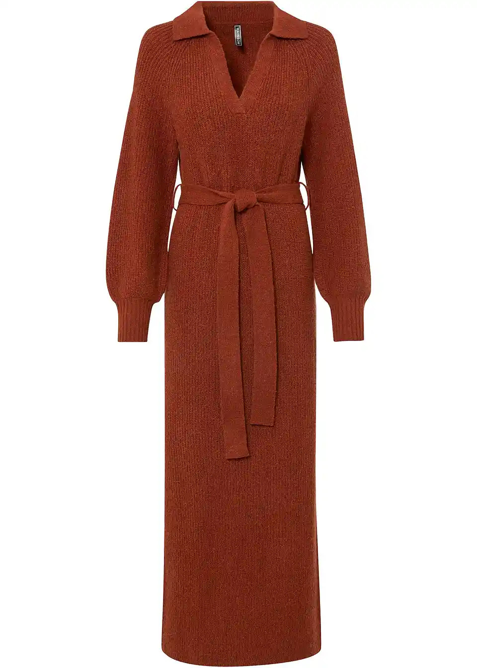 Maxi-Strickkleid mit Gürtel (2-tlg. Set) | Bonprix DE