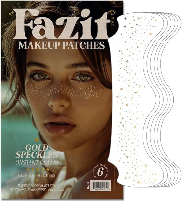 Fazit Makeup Patches - Gold Speckles - Glow Up Make-Up Patches - Cute Glitter Makeup Accessories ... | Amazon (US)