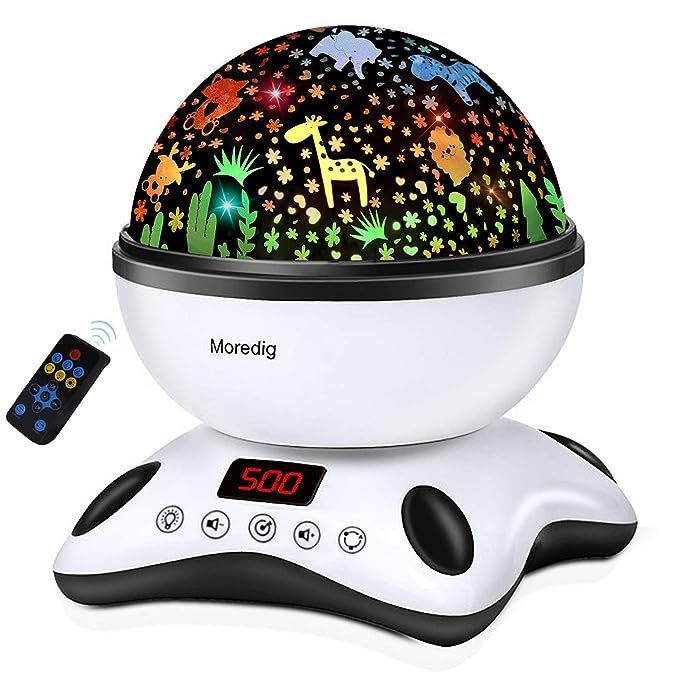 Moredig Night Light Projector Remote Control and Timer Design Projection lamp, Built-in 12 Light ... | Amazon (US)