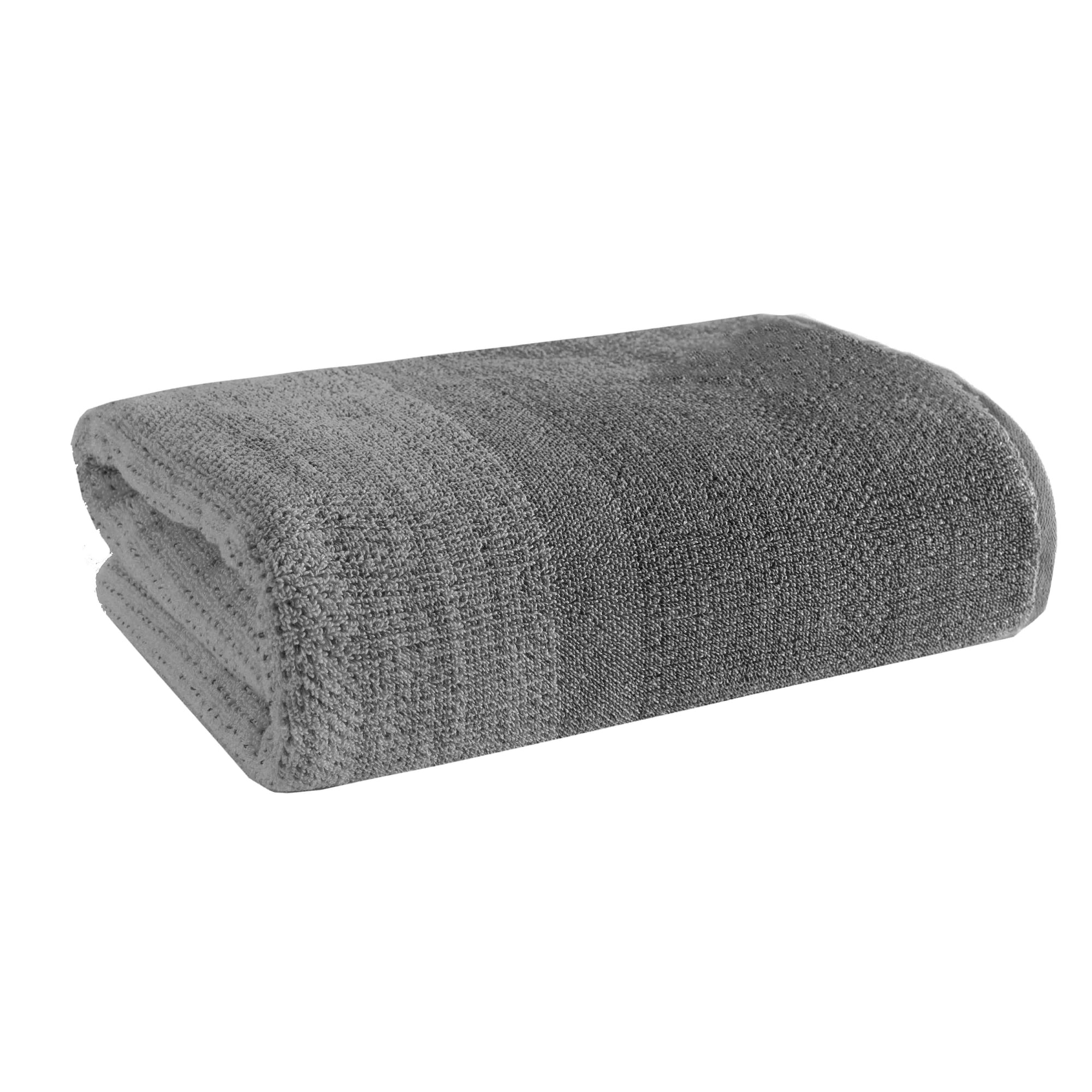 Better Homes & Gardens Thick and Plush Heathered Bath Towel, Grey Shadow/Arctic White | Walmart (US)