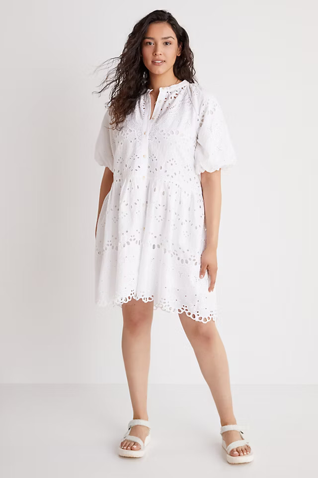 Tallulah Eyelet Mini Dress | Anthropologie (US)