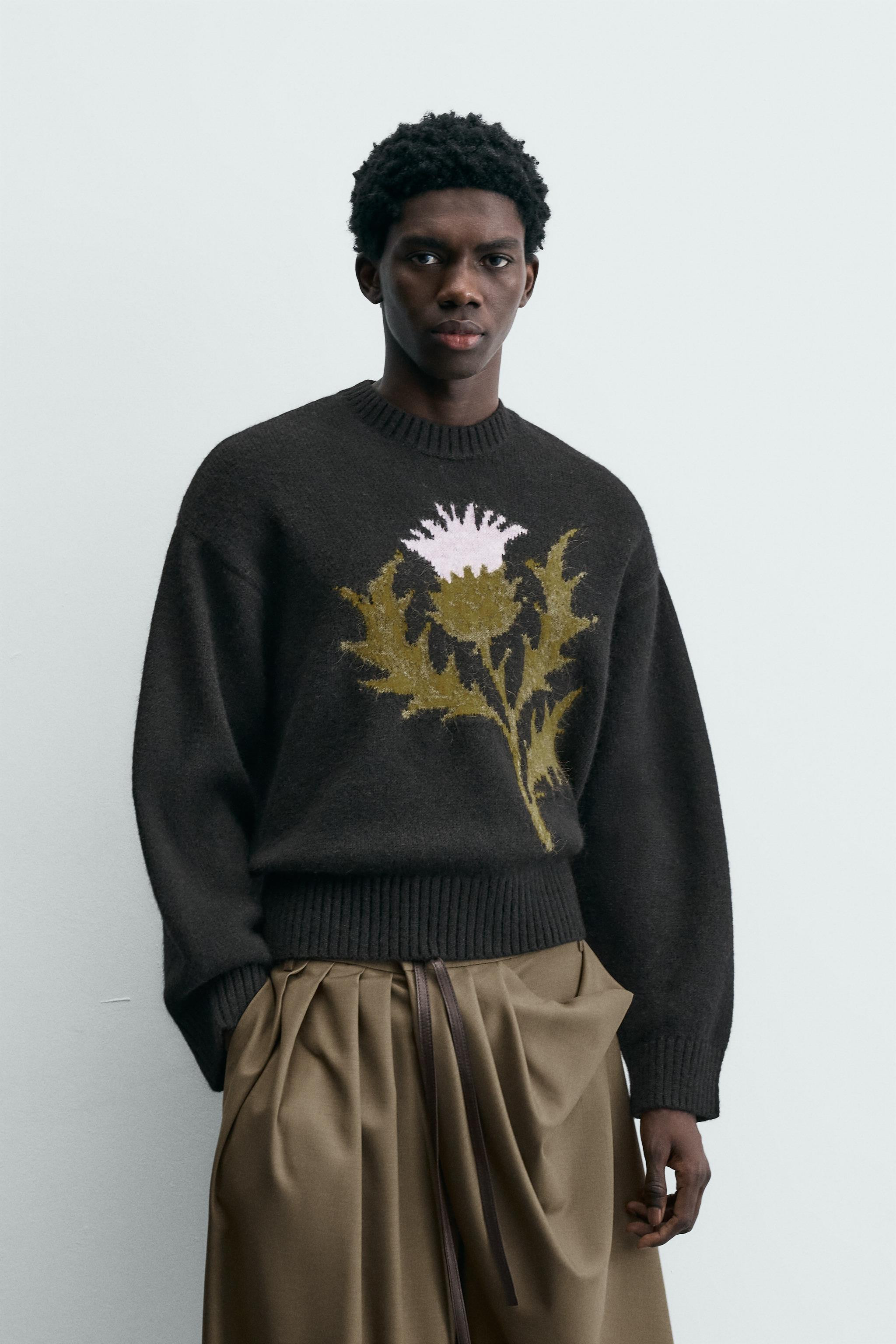 LIMITED EDITION THISTLE JACQUARD JUMPER | Zara US