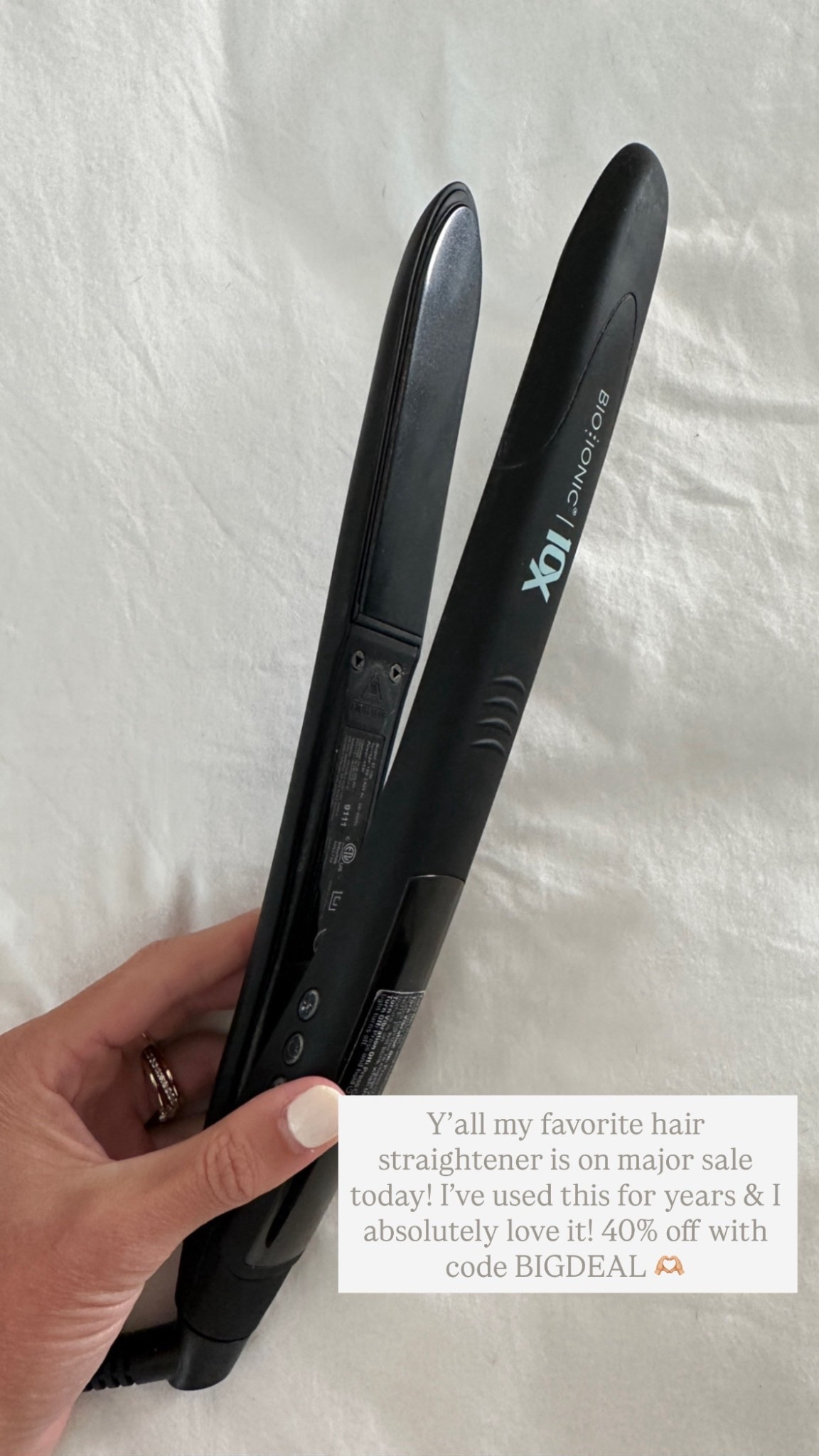 My flat iron I have used for years to both curl & straighten my hair! It’s the best! Highly recommend grabbing it now while it’s on sale!

Loverly Grey, Black Friday, cyber week, straightener, curling iron, hair tools, sale, beauty, gifts for her 

#LTKGiftGuide #LTKBeauty