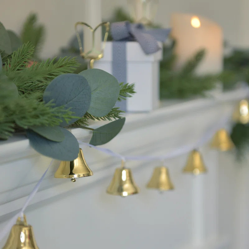 6' Gold Bell Novelty Garland | Wayfair North America