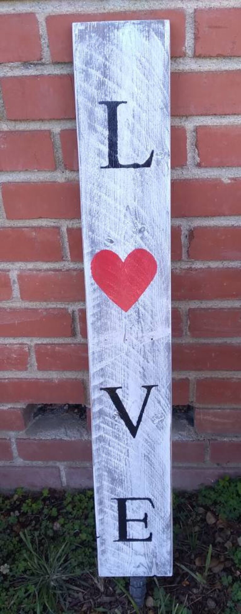 Rustic Wood Sign LOVE / LUCK | Etsy (US)