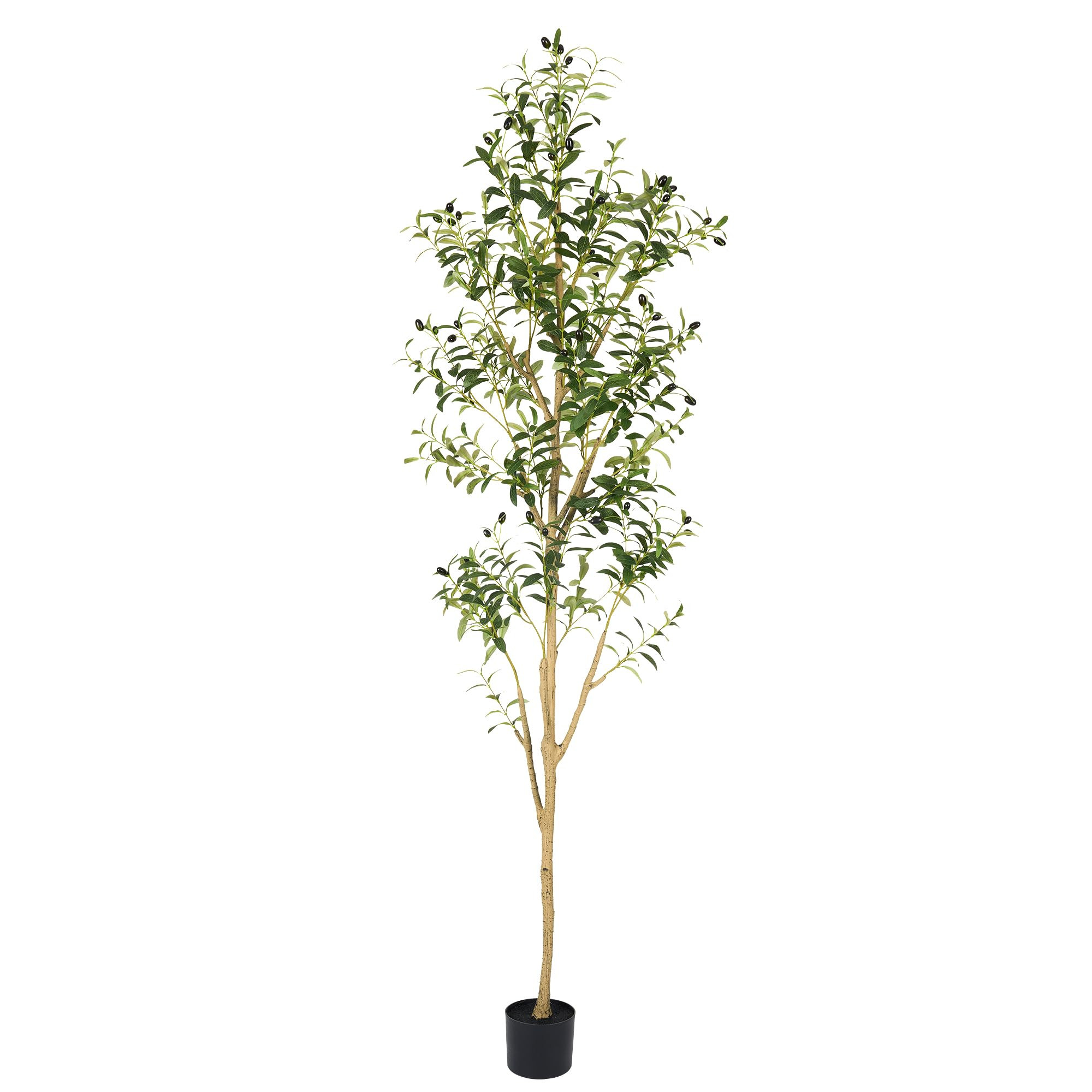 Artificial Olive Tree 7FT, Extra Tall Faux Plants Indoor, Fake Olive Tree in Pot, Faux Silk Plant... | Amazon (US)