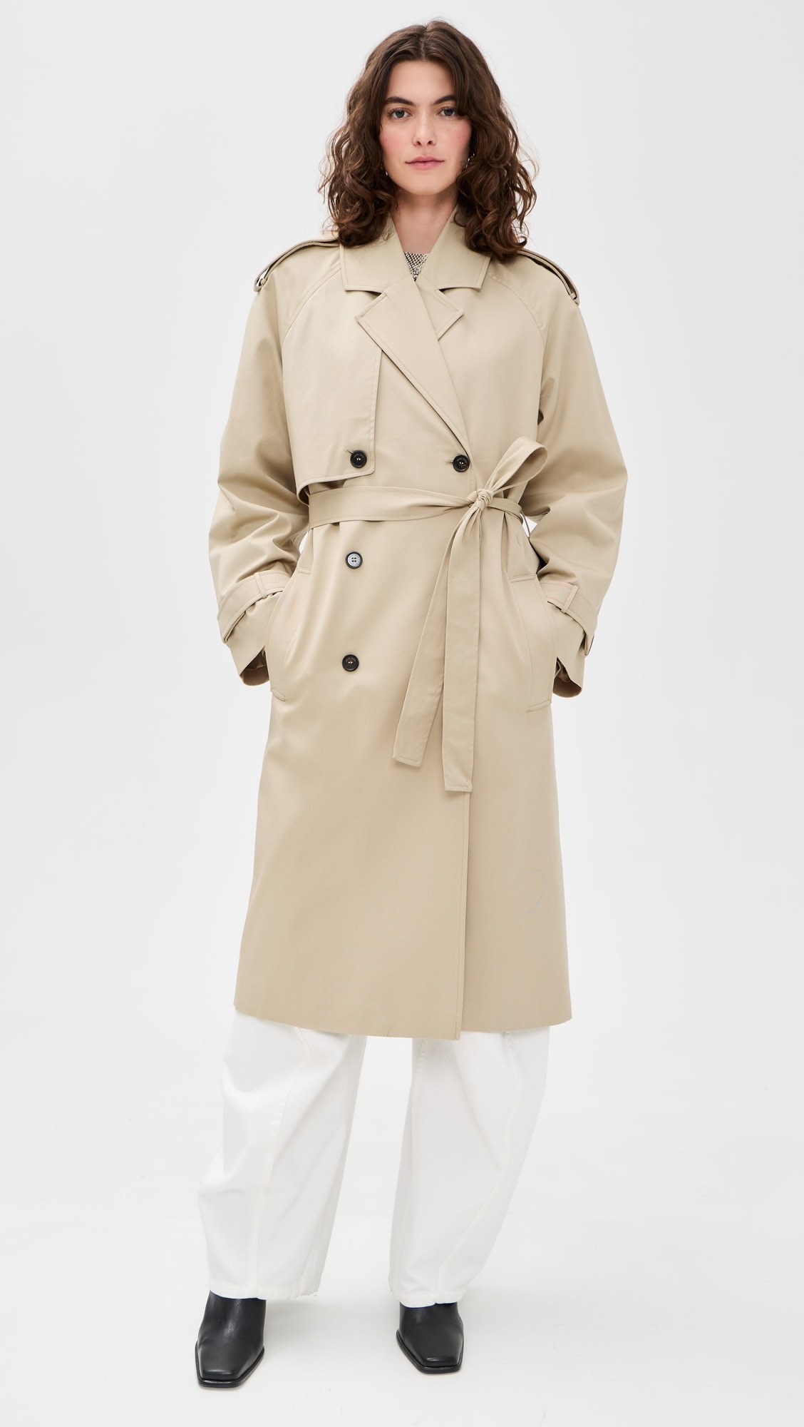 Beige Rickie Maxi Trench | Shopbop