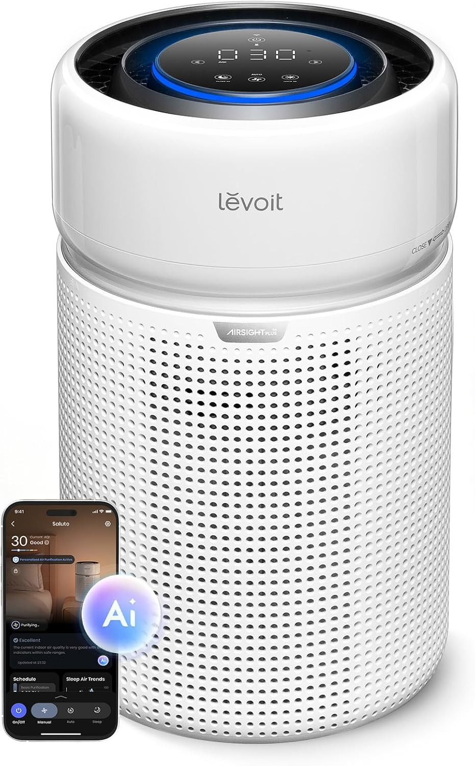 LEVOIT HEPA Air Purifier for Home Bedroom, Allergen Defense, Eleva 300X | Amazon (US)