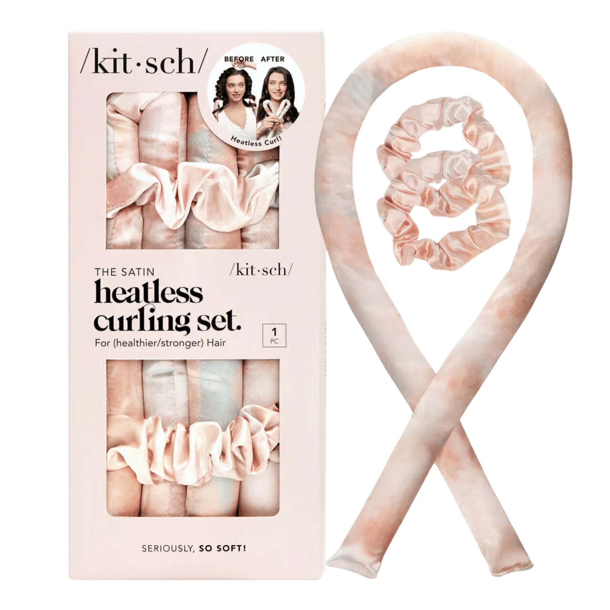 kitsch Sunset Tie Dye Satin Heatless Curling Set #10087434 | Smallflower