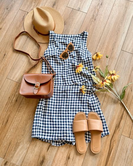 Summer outfit. Fourth of July outfit. Gingham linen set. Sandals.

#LTKSeasonal #LTKGiftGuide #LTKSaleAlert