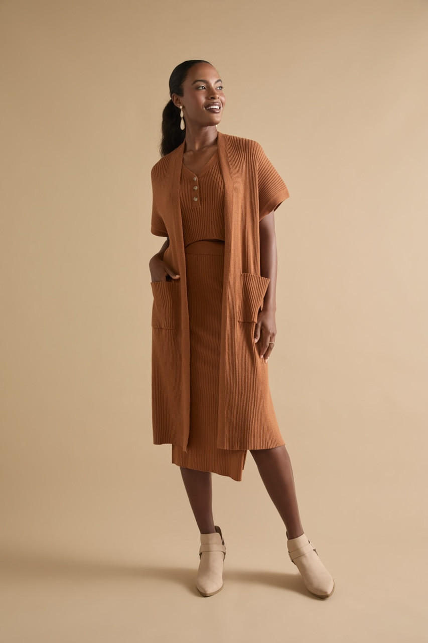 Marianne Ribbed Duster | Francesca's