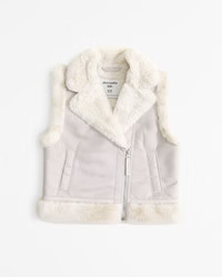 shearling vest | Abercrombie & Fitch (US)