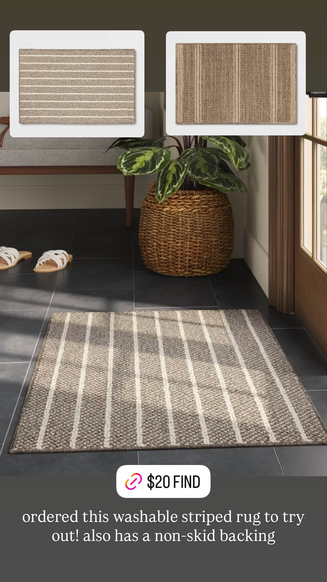 $20 washable accent rug