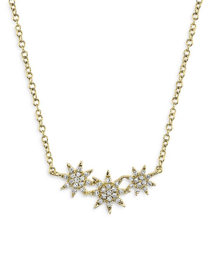 Moon & Meadow Diamond Star Pendant Necklace in 14K Yellow Gold, 0.09 ct. t.w. - 100% Exclusive Ba... | Bloomingdale's (US)