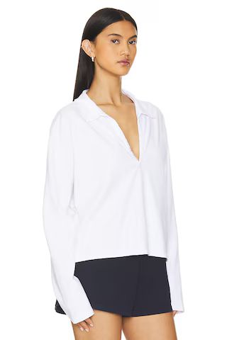 Tennessee Jersey Collared Shirt in White | Revolve Clothing (Global)