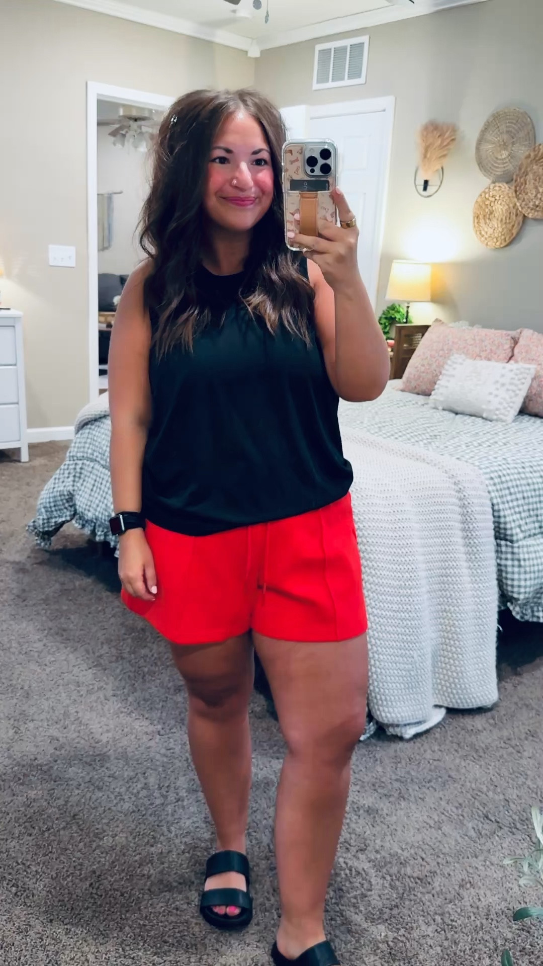 The kind of basics you’ll reach for over and over 🤍 tanks + shorts for the win!

sandals: sold out, but linking similar options below!
shorts: fit true to size // wearing a large
tank: fits true to size // wearing a large 

 