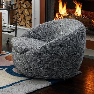 Cozy Swivel Chair (In-Stock & Ready to Ship) | West Elm (US)