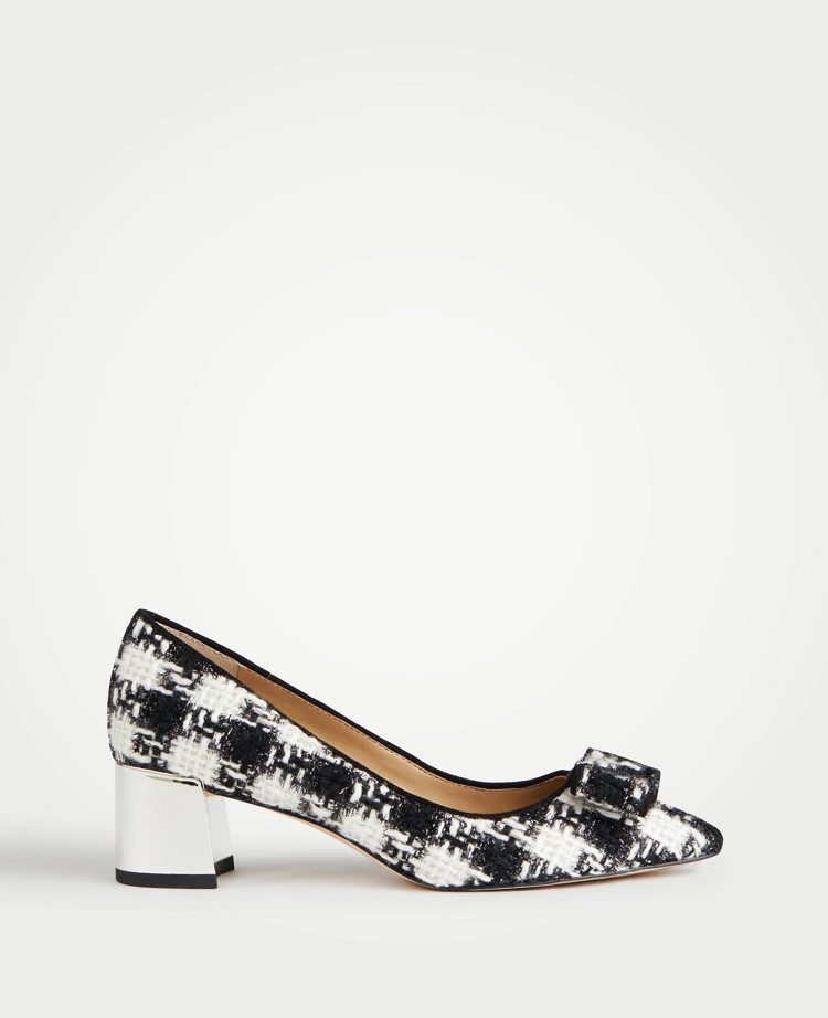 Payton Tweed Bow Pumps | Ann Taylor | Ann Taylor (US)