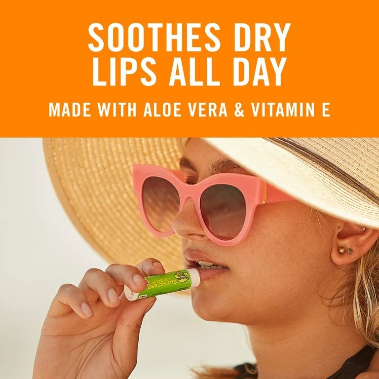 Banana Boat Sunscreen Lip Balm SPF 45 with Aloe Vera & Vitamin E, 0.15oz | Walmart (US)