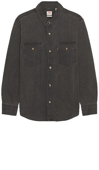 LEVI'S Relaxed Fit Western Shirt in Black. - size M (also in S) | Revolve Clothing (Global)