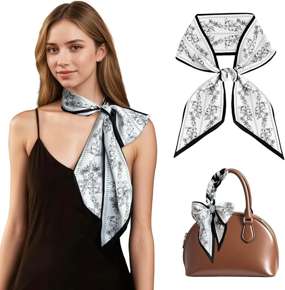 Seawhisper Purse Bag Scarf For Handbags Lightweight Silky Satin Headscarf Neck Hair Scarves for W... | Amazon (US)