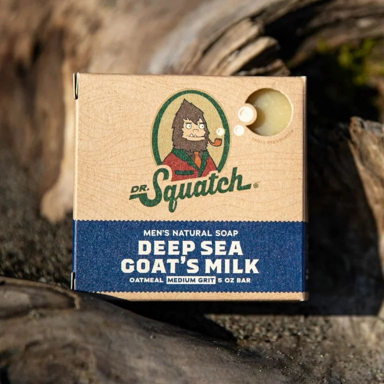 Dr. Squatch Natural Bar Soap for All Skin Types, Deep Sea Goat's Milk, 5 oz - Walmart.com | Walmart (US)