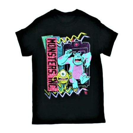 Disney s Pixar s Monsters Inc Standard Black Adult T-Shirt | Walmart (US)