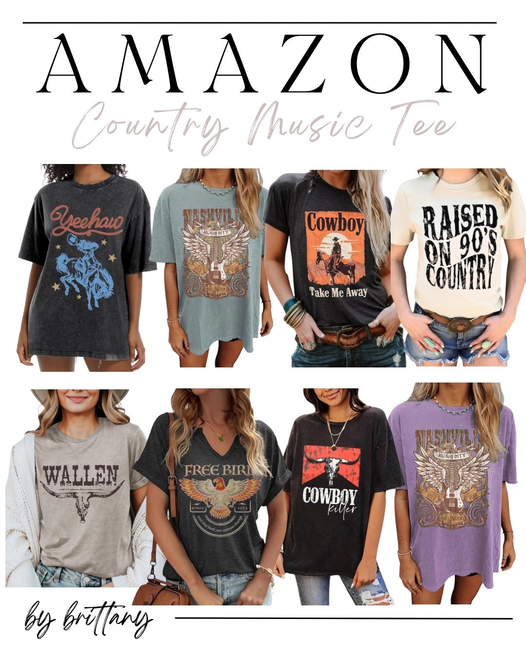 Amazon has NO business being this good for graphic tees 🤠🔥
Vintage-washed, oversized, and so comfy — these country music tees are an easy yes.
All linked on LTK 👇 save this for later!


#LTKSeasonal #LTKGiftGuide #LTKFindsUnder50