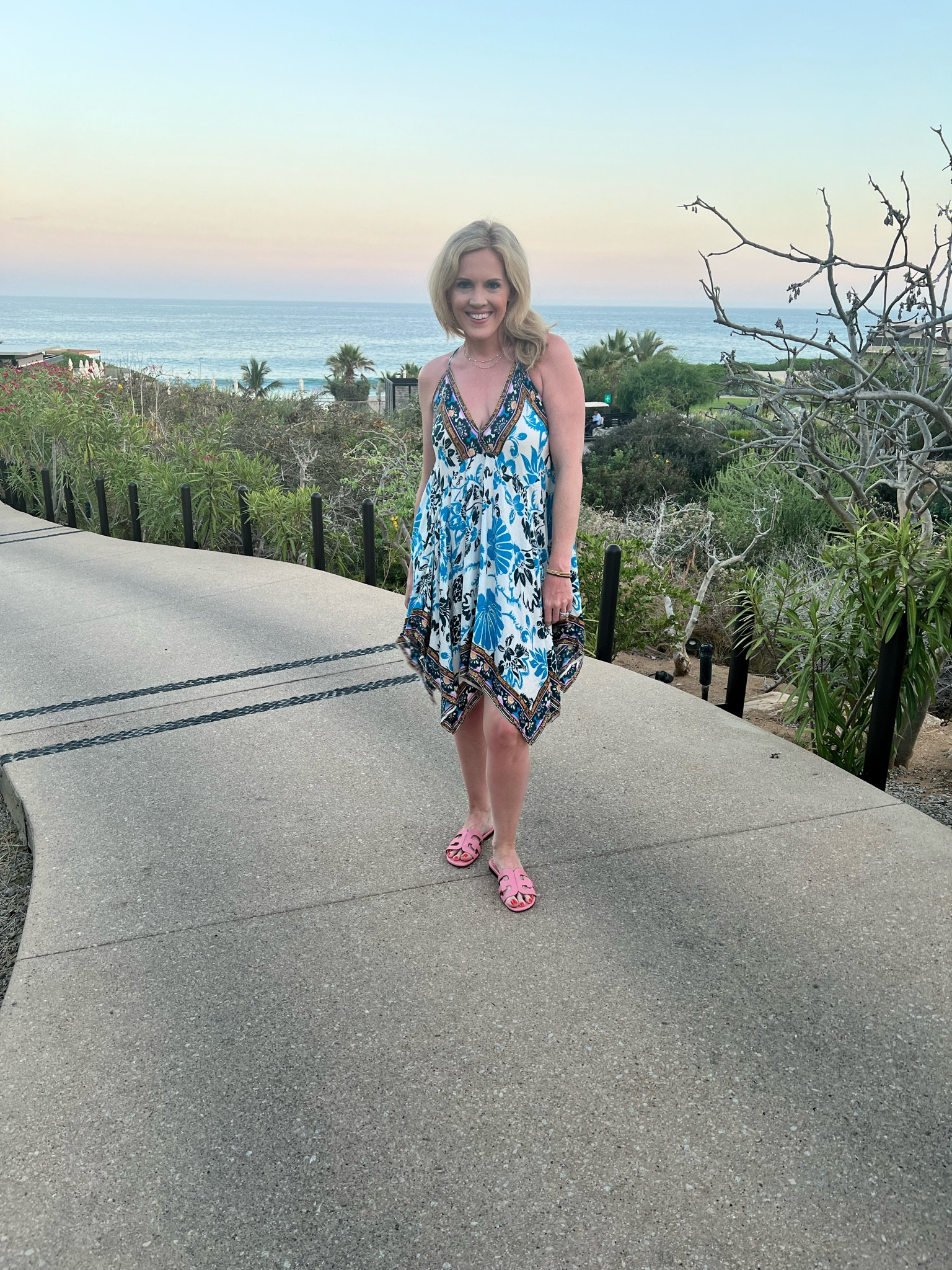 Beach vacation dress 
Free people dress 
Summer dress 
Casual dress 
Sam Edelman sandals 
Pink sandals 

#LTKSaleAlert #LTKSeasonal #LTKFindsUnder50