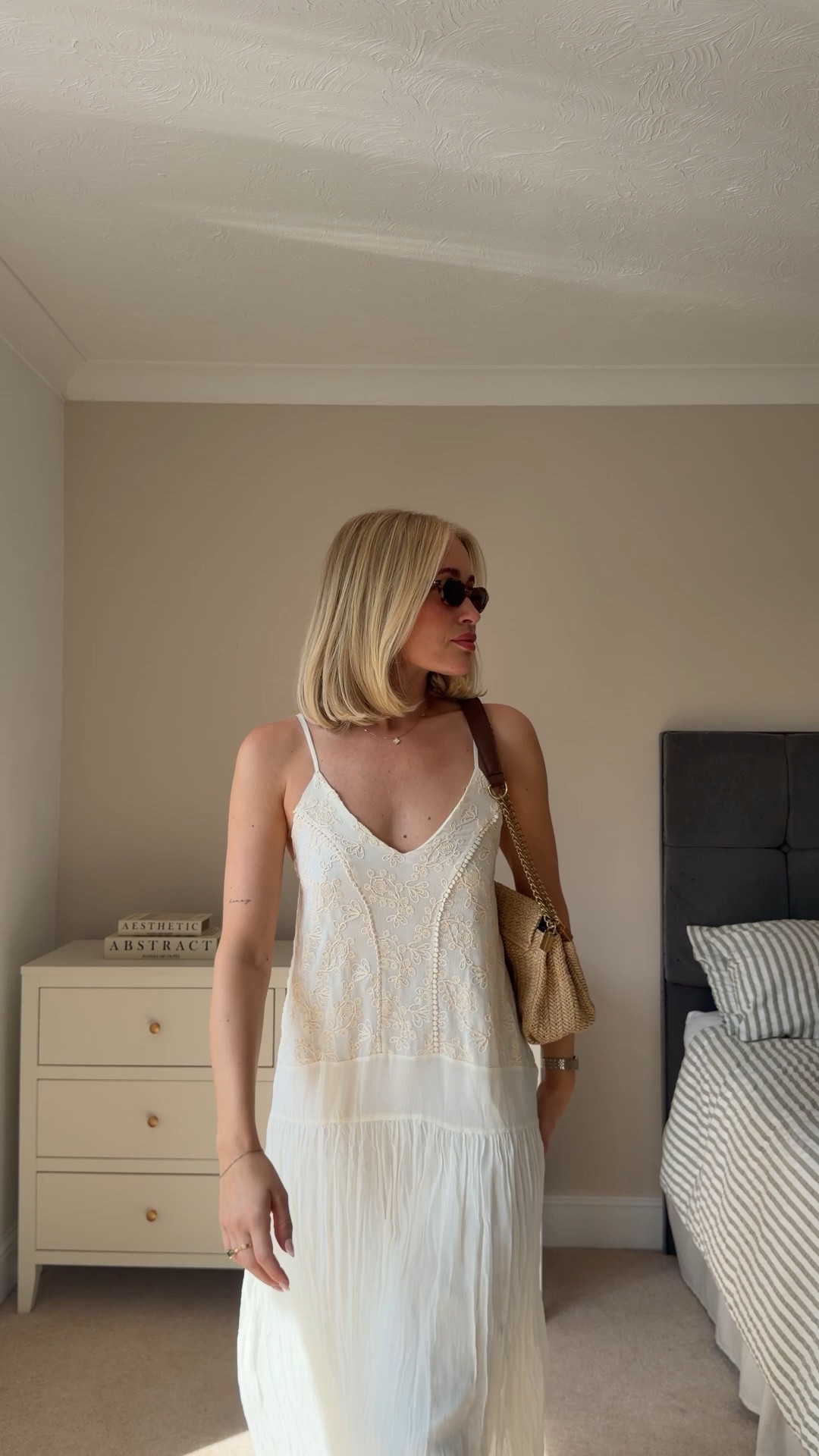 White/cream summer maxi embroidery dress 

I wear size small for ref 

Zara

#LTKsummer #LTKdresses