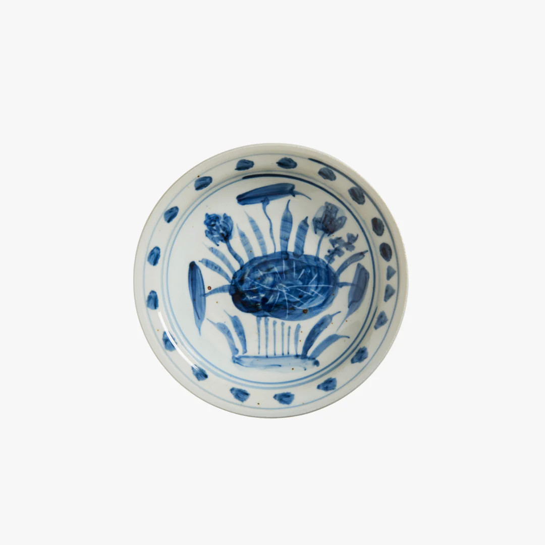 Blue and White Lotus Trinket Dish | Dear Keaton