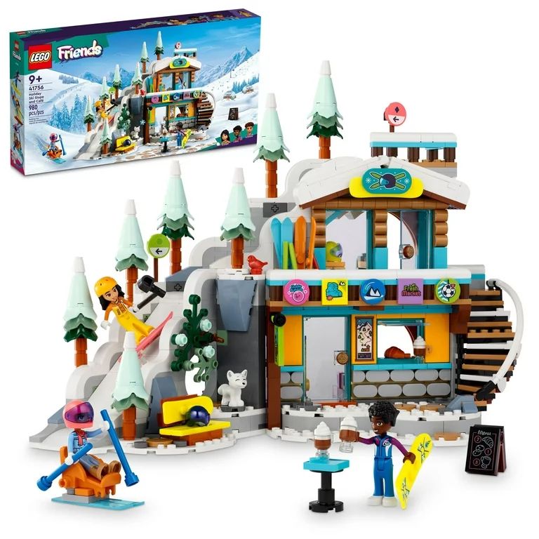 LEGO Friends Holiday Ski Slope and Café 41756 Building Toy Set, Creative Fun for Ages 9+ with 3 ... | Walmart (US)