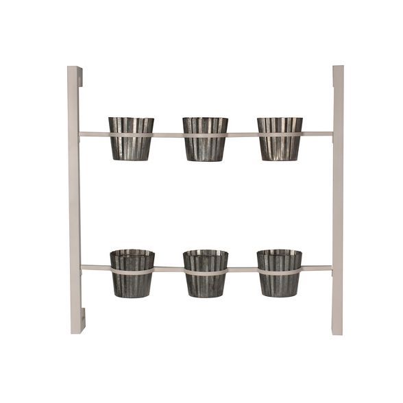 Wall Shelf with Planters - White | Target