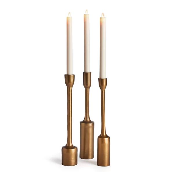 Inge 3 Piece 12.6" Metal Tabletop Candlestick Set | Wayfair North America