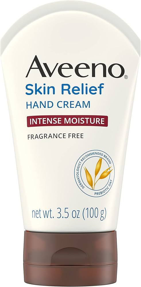 Aveeno Skin Relief Intense Moisture Hand Cream with Soothing Prebiotic Oat for Dry Skin, Sensitiv... | Amazon (US)