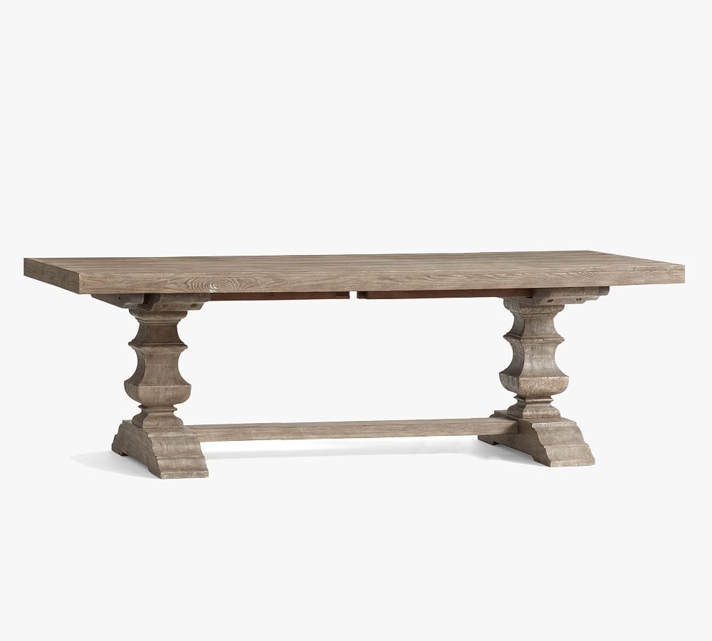 Banks Extending Dining Table, Gray Wash, 92"" - 128"" L | Pottery Barn (US)