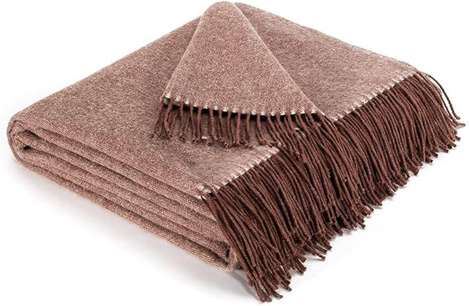 spencer & whitney Wool Blanket Wool Throw Blanket Rush Red,100 Precent Merino Wool Blanket Pure W... | Amazon (US)
