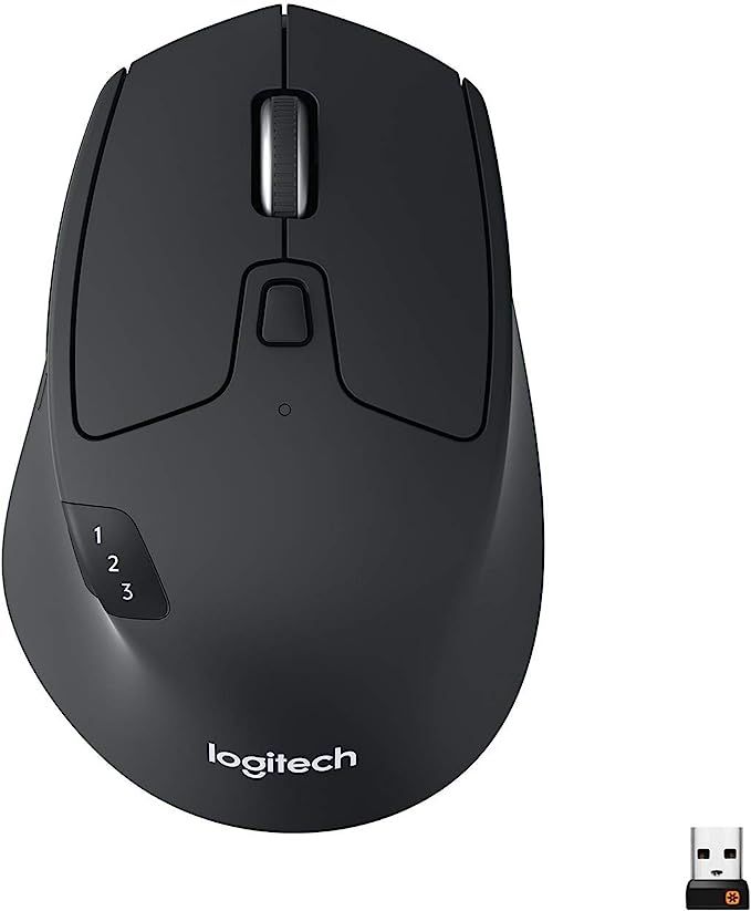 Logitech M720 Wireless Triathlon Mouse with Bluetooth for PC with Hyper-Fast Scrolling and USB Un... | Amazon (US)