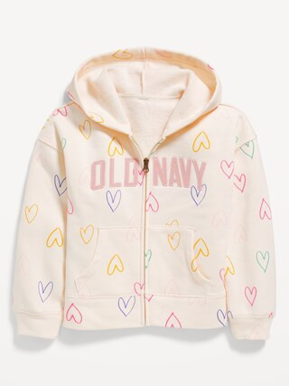 Logo-Graphic Zip Hoodie for Girls | Old Navy (US)
