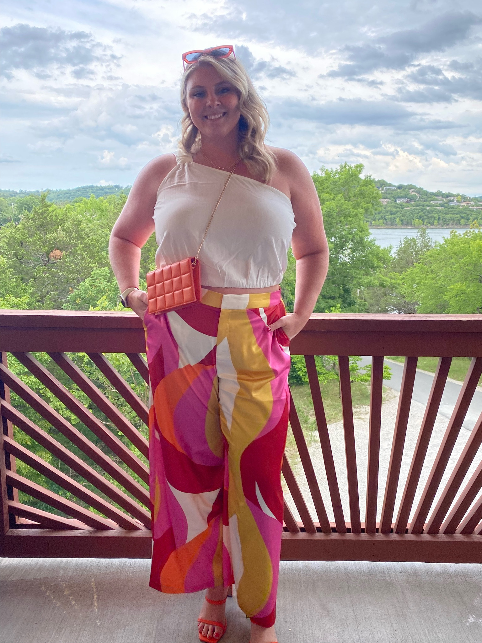 Looking for a little bit of color? These pants will get you there! Loved pairing these with orange accessories! 

#plussizefashion #curvyfashion #plussizestyle #curvyclothing #curvystyle #tall #curvyoutfit #plussizeoutfit #outfitinspo #summer #summeroutfit #EOQ

#LTKshoecrush #LTKstyletip #LTKcurves
