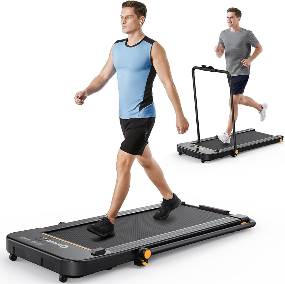 UREVO 2 in 1 Under Desk Treadmill, 2.5HP Folding Electric Treadmill Walking Jogging Machine for H... | Amazon (US)