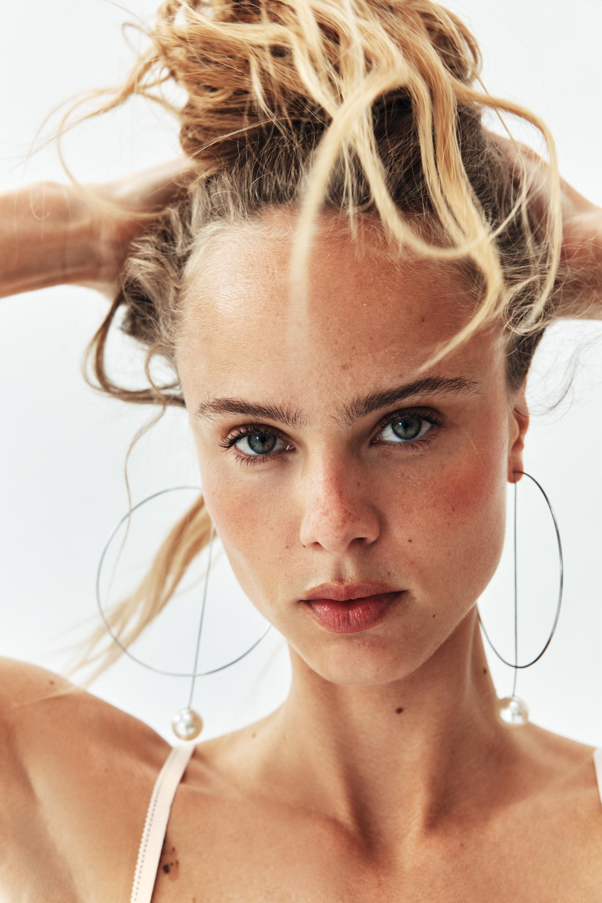 MAXI PEARL HOOP EARRINGS | Zara US