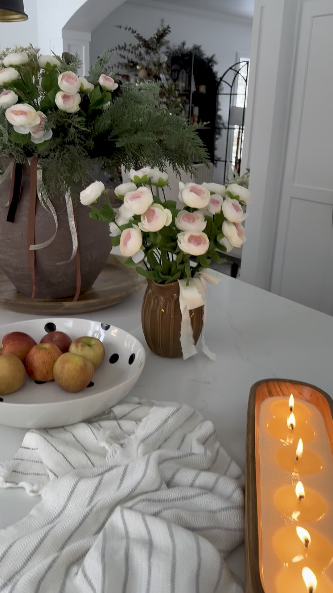 My kitchen island filled with beautiful home decor goodies. #amazon #target #walmart 

#LTKSeasonal #LTKGiftGuide #LTKHome