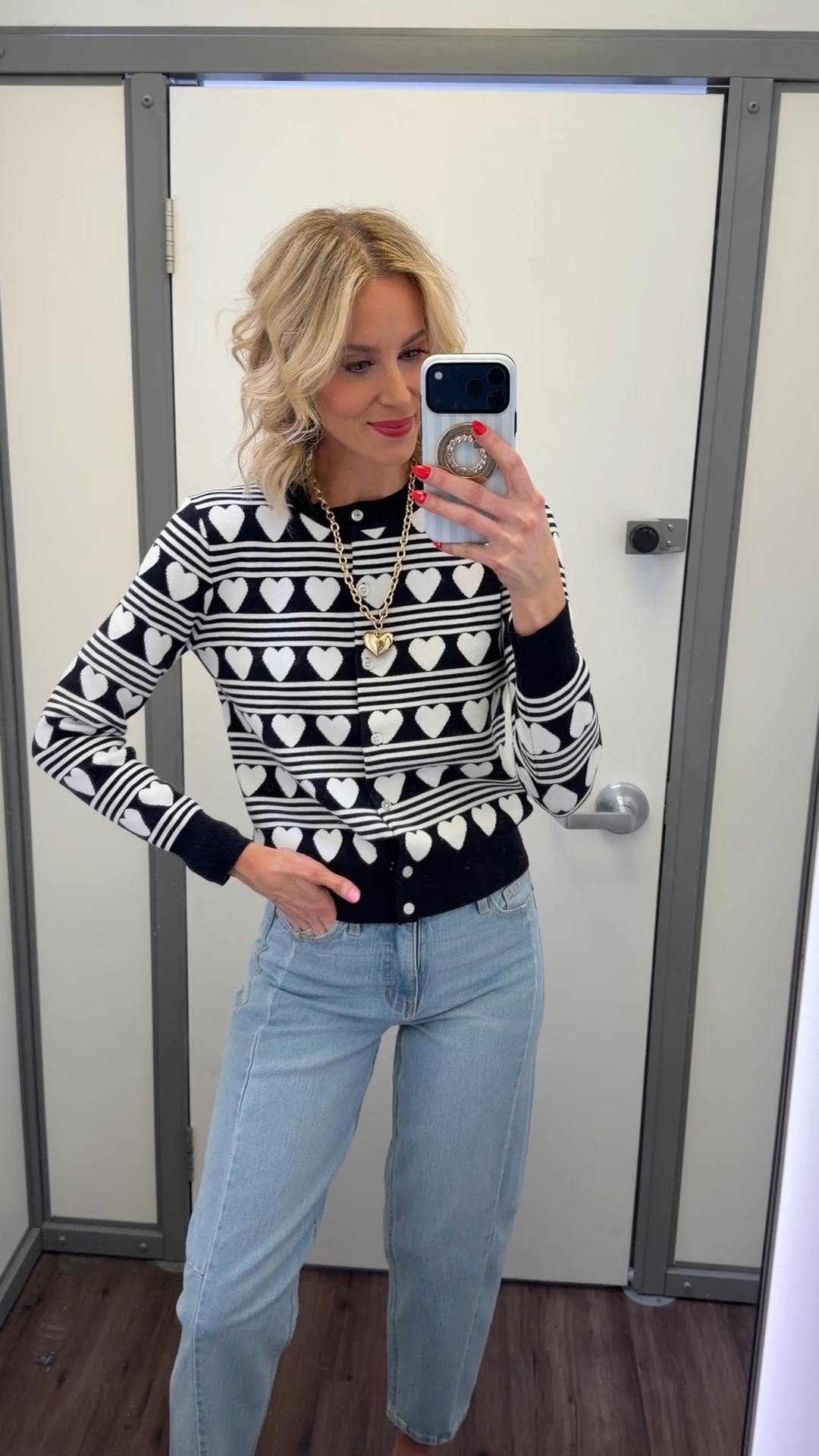 @walmart heart sweater perfect for Valentine’s Day! 