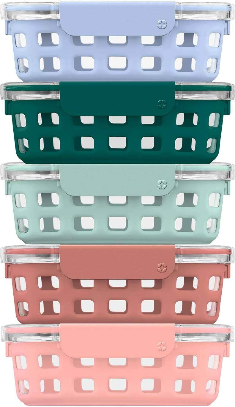 Ello Duraglass Glass Food Storage Meal Prep Containers - Glass Food Storage Meal Prep Bowls with ... | Amazon (US)