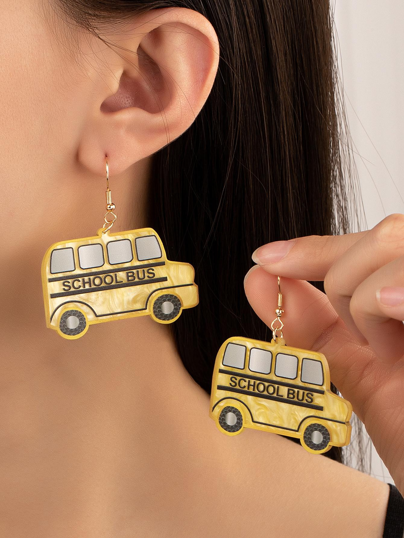 Cartoon Bus Drop Earrings | SHEIN