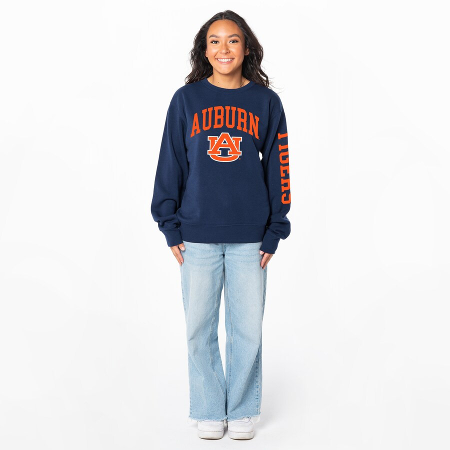 Auburn Tigers ZooZatz Women's Lightweight Fleece Pullover Sweatshirt - Navy | Fanatics