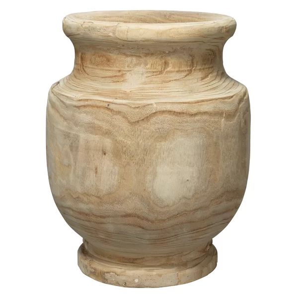 Dani Brown/Natural 17.75'' Wood Table Vase | Wayfair North America